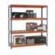Orange/Zinc 2000X1500Xd450mm Shelving