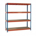 Orange/Zinc 2500X1500Xd600mm Shelving