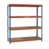 Orange/Zinc 2000X2100Xd900mm Shelving