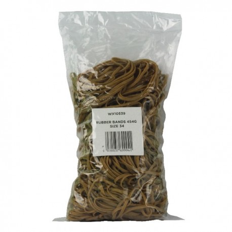 Size 34 Rubber Bands 454g Pack