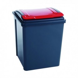 VFM Recycling Bin Lid Red 50L