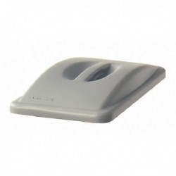 Rubbermaid Grey Slim Jim Handle Top Lid