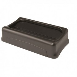 Rubbermaid Slim Jim Black Swing Lid