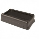 Rubbermaid Slim Jim Black Swing Lid