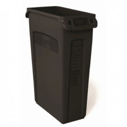 Rubbermaid Slim Jim Venting Black 87Ltr