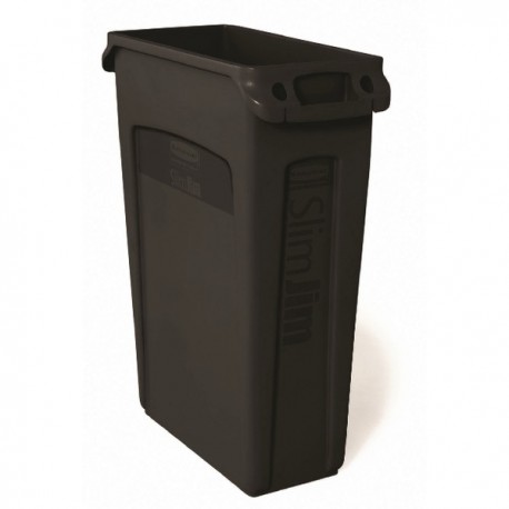Rubbermaid Slim Jim Venting Black 87Ltr