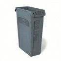 Rubbermaid Grey Slim Jim Venting 87 Ltr