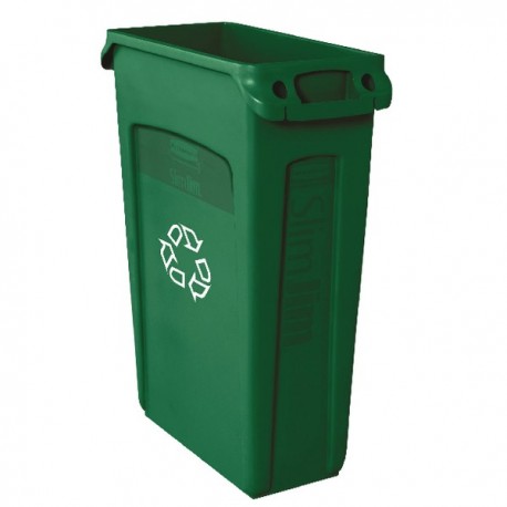 Rubbermaid Slim Jim Venting Green 87Ltr