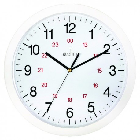 Acctim Metro 12in Wht Wall Clock