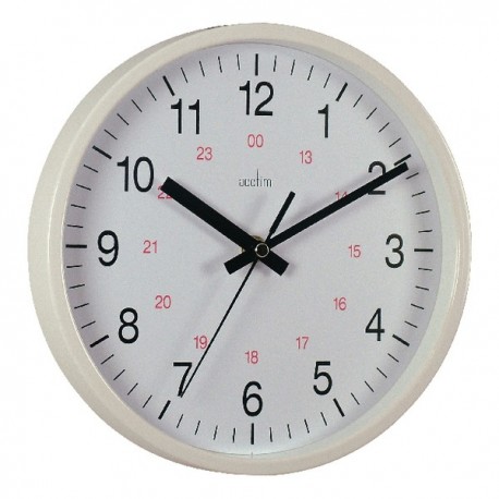 Acctim Metro 14in Wht Wall Clock
