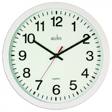 Acctim Controller 368mm White Wall Clock