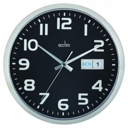Acctim Chrome/Black Wall Clock