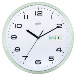 Acctim 320mm Chrome/White Wall Clock