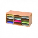 Safco Oak 12 Part Literature Organiser