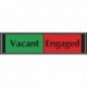 Sliding Sign Vacant/Engaged Self Adh