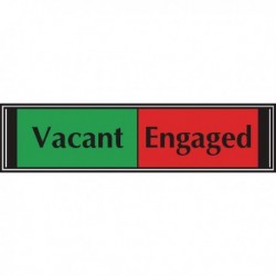 Sliding Sign Vacant/Engaged Self Adh