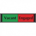 Sliding Sign Vacant/Engaged Self Adh