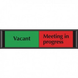 Vacant/Meeting Self Adh 225x52mm Sign