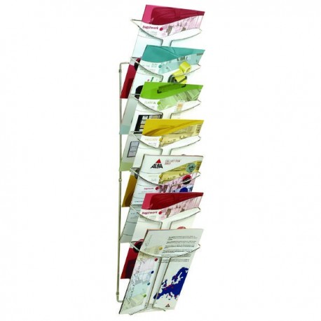 Alba Wall Mntd 7 Tier Literature Holder