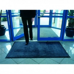 Blk/Blue Entrance Mat Washable 115x175cm