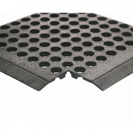 Black Rubber Worksafe Mat 312476 Pk3