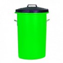 Green 85 Ltr H Duty Coloured Dustbin