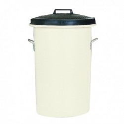 White 85 Ltr H Duty Coloured Dustbin