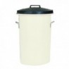 White 85 Ltr H Duty Coloured Dustbin