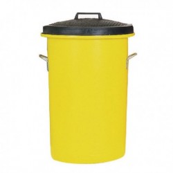 Yellow 85 Ltr H Duty Coloured Dustbin