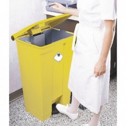 Yellow Step-On Bin 45.5L