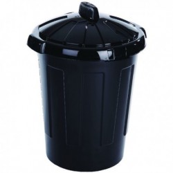 Black 80Ltr Dustbin 379770