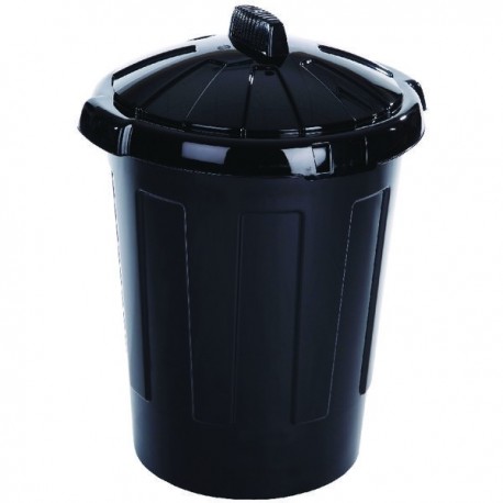 Black 80Ltr Dustbin 379770