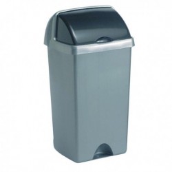 Addis Roll Top Bin 50 Ltr Metallic