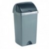 Addis Roll Top Bin 50 Ltr Metallic