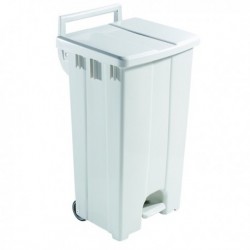 Plastic Pedal Bin / Lid 90L Grey 357001