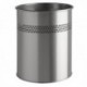 Durable Metal Waste Bin 15 Ltr Silver