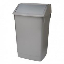 Addis Metallic Grey 60 Ltr Fliptop Bin