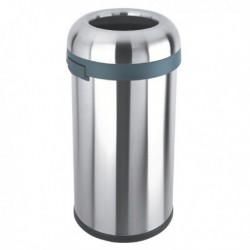 Open Top Bullet Bin 60L Silver 380856