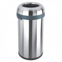 Open Top Bullet Bin 60L Silver 380856