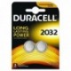 Duracell 3V DL2032 Battery Lithium Pk2