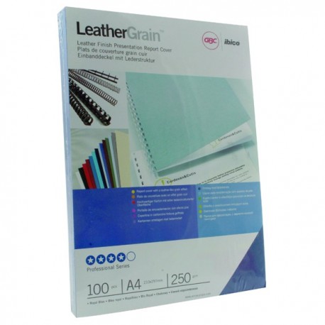 GBC A4 Ry.Blue Binding Covers 250g Pk100