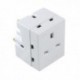 CED 3Way Adaptor Fused 13amp White WAP3W