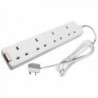 CED 4-Way N/Wht Extnsn Lead 13amp 5 Mtr