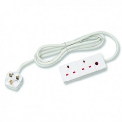 CED 2-Way N/Wht Extnsn Lead 13amp 5 Mtr