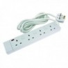CED 4-Way Extension Lead Wht CEDTS4213IS