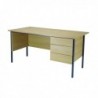 FF Serrion Oak 1500mm 4 Leg Desk 3D Ped