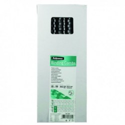 Fellowes 22mm Black Binding Comb Pk50
