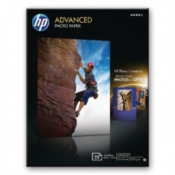 HP Gloss 13x18cm Borderless Paper Pk25