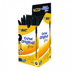 Bic Cristal Ballpoint Fine Black Pk50