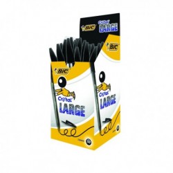 Bic Cristal Large Ball Pens Black Pk50